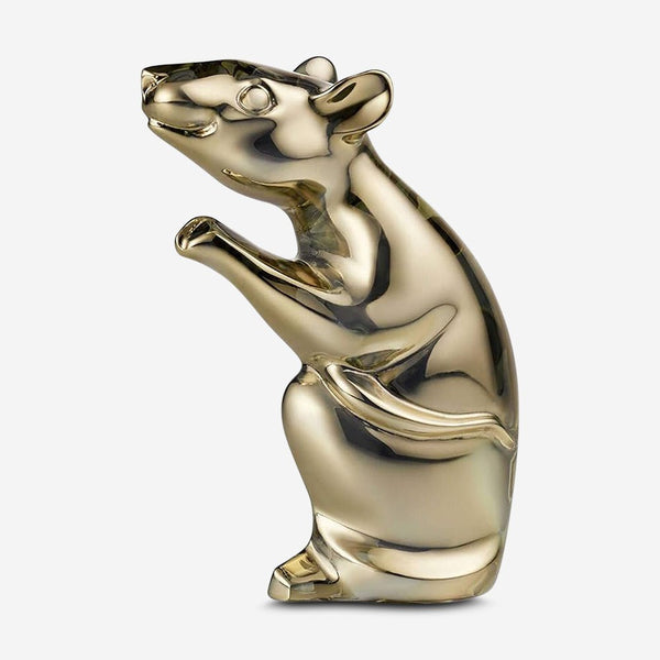 Baccarat Zodiac Crystal 2020 The Year of The Rat Gold Figurine 2813062 THE SOLIST