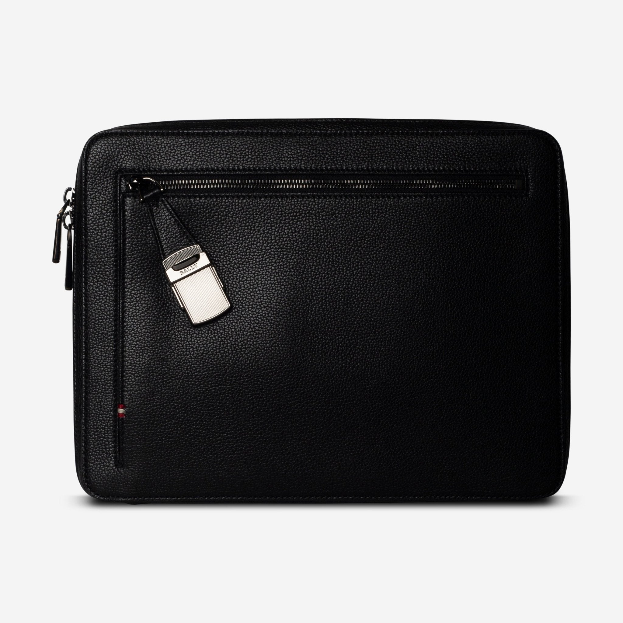 Bally Gabher Black Leather Men's Handbag 6230945