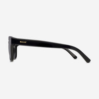 Bally Men's H - Shiny Black & Smoke Square Sunglasses BY0033 - H - THE SOLIST - Bally