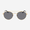 Bally Men's Shiny Deep Gold & Brown Aviator Sunglasses BY0029 - THE SOLIST - Bally