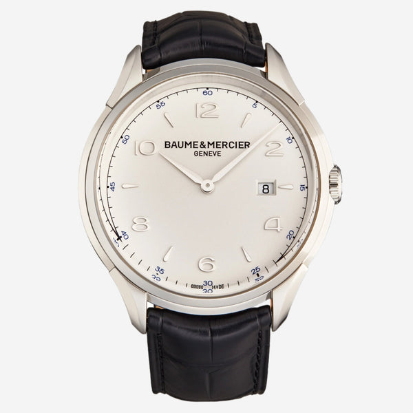 Baume & Mercier Clifton 45mm Stainless Steel Quartz Men's Watch M0A10419 - THE SOLIST - Baume & Mercier