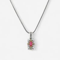 Konstantino Dome Sterling Silver & 18K Yellow Gold Corundum Pendant MEKJ736-538