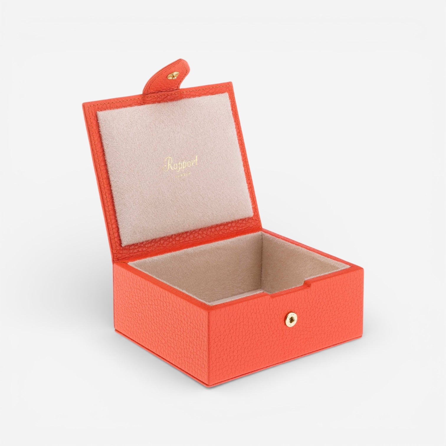 Rapport Sussex Orange Leather Jewelry & Accessory Box F167 - THE SOLIST