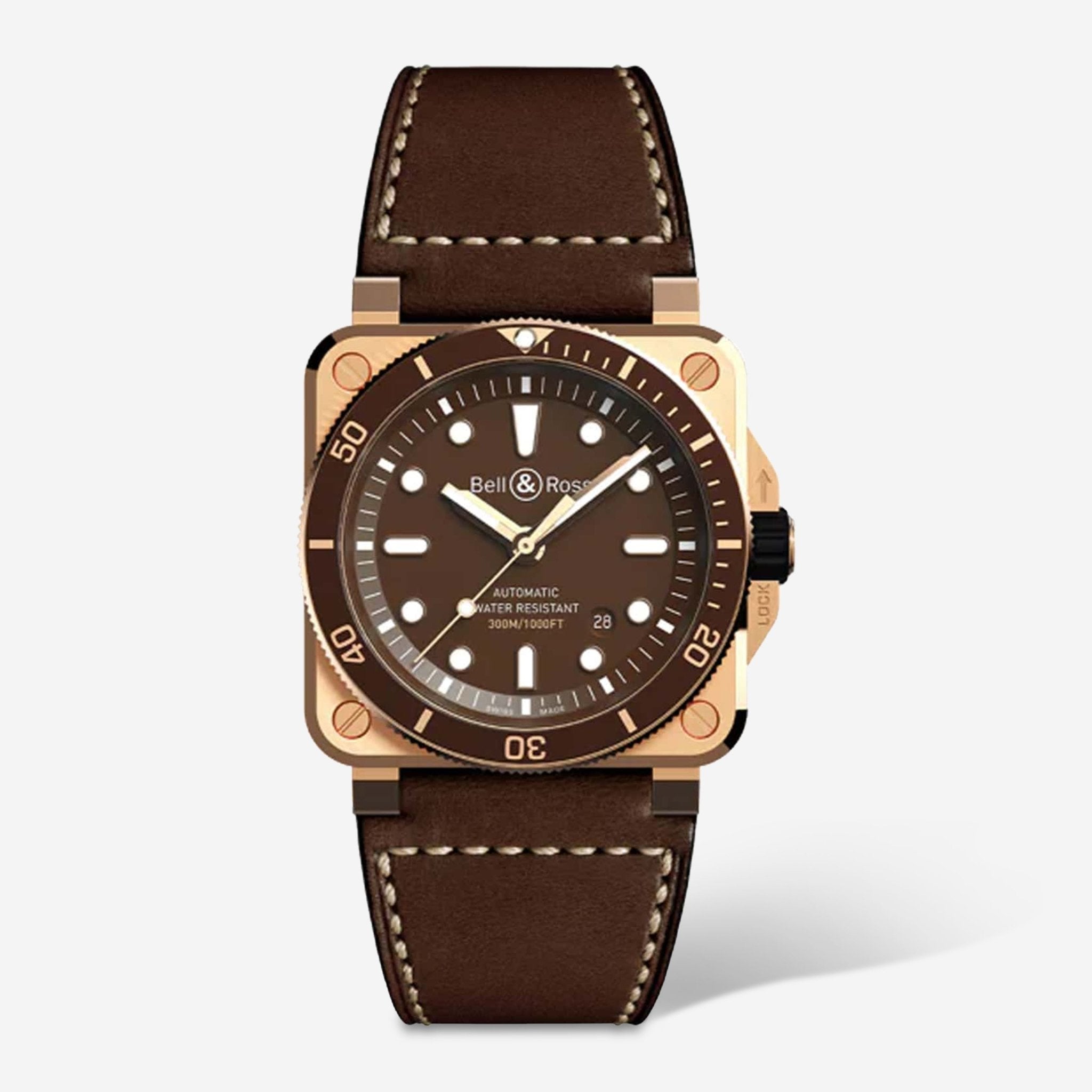 Bell & Ross BR 03 - 92 Diver Brown Bronze LE Automatic Men's Watch BR0392 - D - BR - BR/SCA - THE SOLIST - Bell & Ross