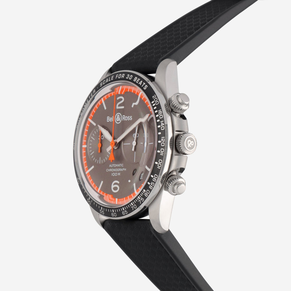 Bell & Ross Br V2 - 94 Garde - Côtes Stainless Steel Automatic Men's Watch BRV294 - ORA - ST/SRB - THE SOLIST - Bell & Ross