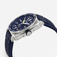 Bell & Ross Br-03 Diver Blue Stainless Steel Automatic Men's Watch BR0392-D-BU-ST/SRB