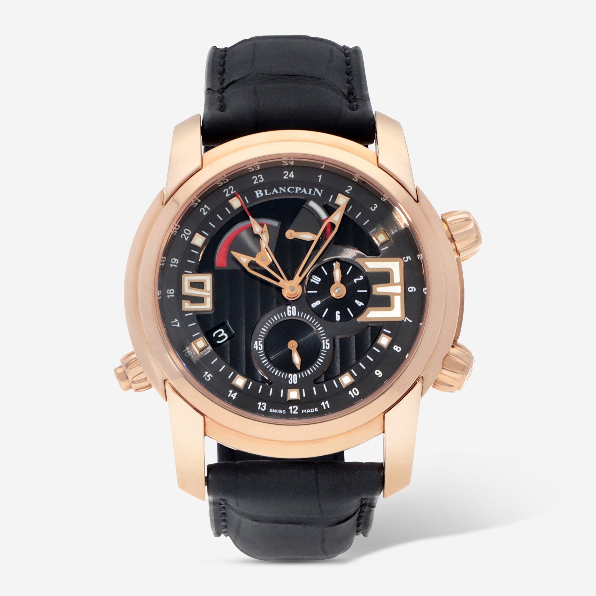 Blancpain L - Evolution Reveil GMT 18K Rose Gold Automatic Men's Watch 8841 - 3630 - 53B - THE SOLIST - Blancpain