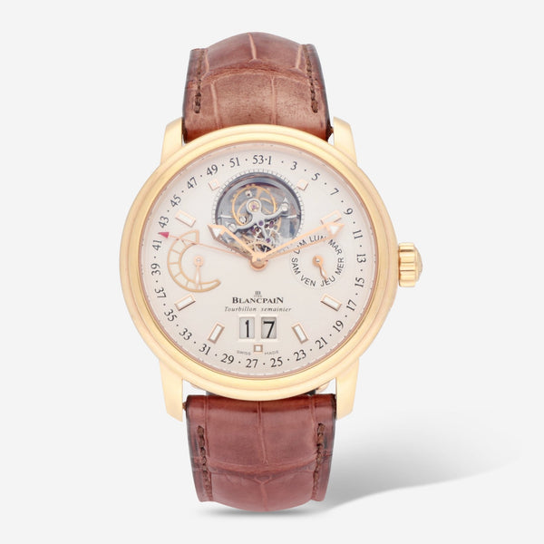 Blancpain Leman Tourbillon Grande 18K Rose Gold Automatic Men's Watch 2925 - 3642 - 53B - THE SOLIST - Blancpain