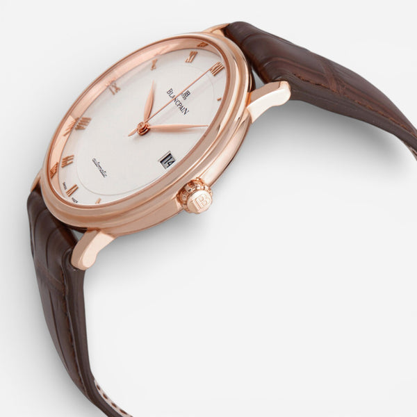 Blancpain Villeret Ultraplate 18K Rose Gold Automatic Men's Watch 6223-3642-55A - THE SOLIST