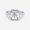 Bliss By Damiani 18K White Gold, Diamond 0.28ct. tw. Four - Leaf Clover Band Ring Sz 6.25 20073798 - THE SOLIST - Bliss By Damiani