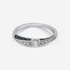 Bliss By Damiani 18K White Gold, Diamond and Emerald Band Ring Sz 7 20067091 - THE SOLIST - Bliss By Damiani