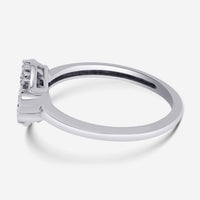 Bliss By Damiani 18K White Gold, Diamond Center Design Ring Sz 6.25 20089418 - THE SOLIST - Bliss By Damiani