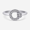 Bliss By Damiani 18K White Gold, Diamond Center Design Ring Sz 6.25 20089418 - THE SOLIST - Bliss By Damiani