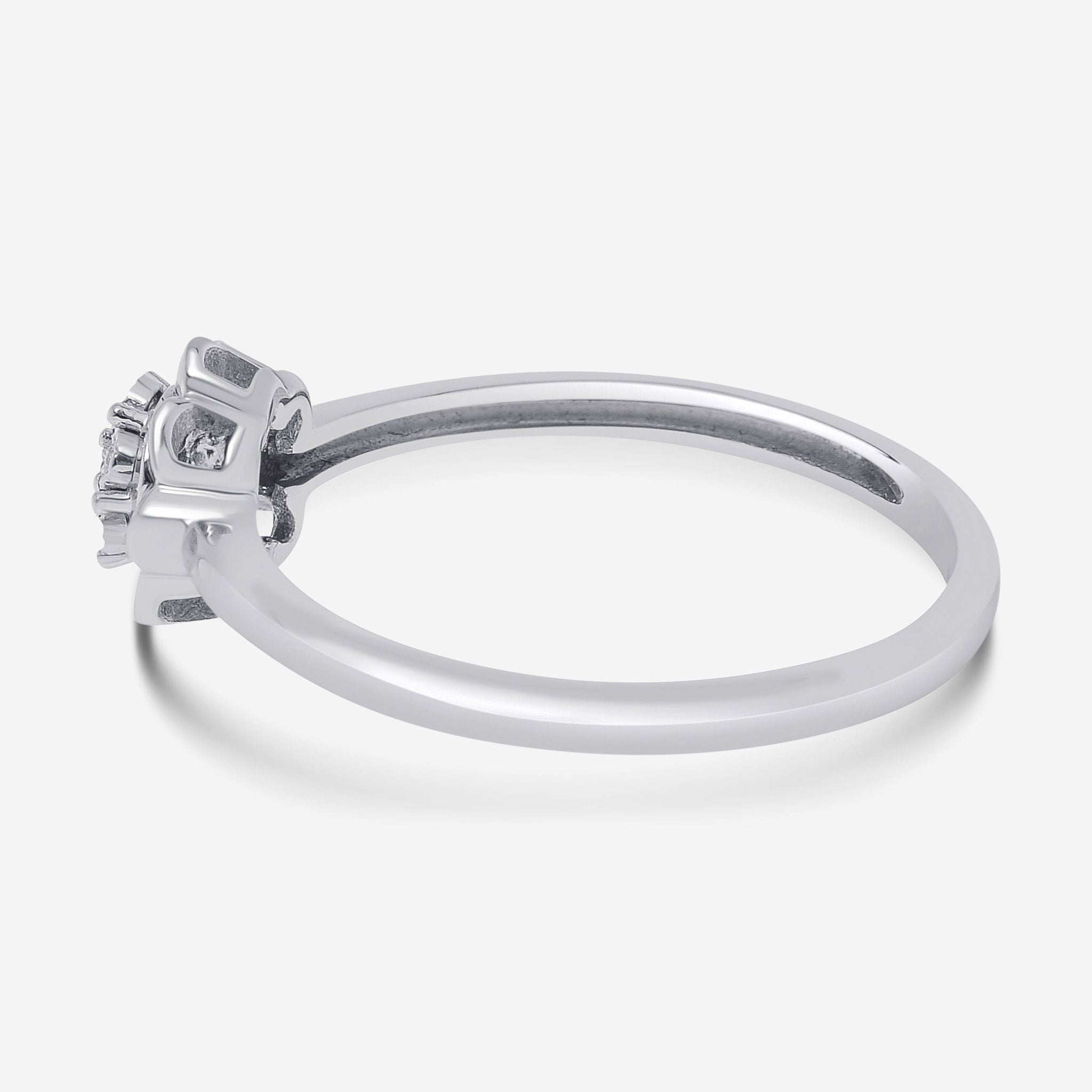 Bliss By Damiani 18K White Gold, Diamond Cluster Ring Sz 6.25 20089426 - THE SOLIST - Bliss By Damiani