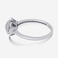 Bliss By Damiani 18K White Gold, Diamond Cluster Ring Sz 6.5 20089423 - THE SOLIST - Bliss By Damiani