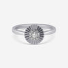 Bliss By Damiani 18K White Gold, Diamond Flower Band Ring Sz 6.5 20070943 - THE SOLIST - Bliss By Damiani