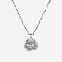 Bliss By Damiani 18K White Gold, Diamond Flower Pendant Necklace 20087743 - THE SOLIST - Bliss By Damiani