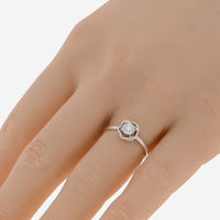 Bliss By Damiani 18K White Gold, Diamond Fower Band Ring Sz 6.25 20088258 - THE SOLIST - Bliss By Damiani