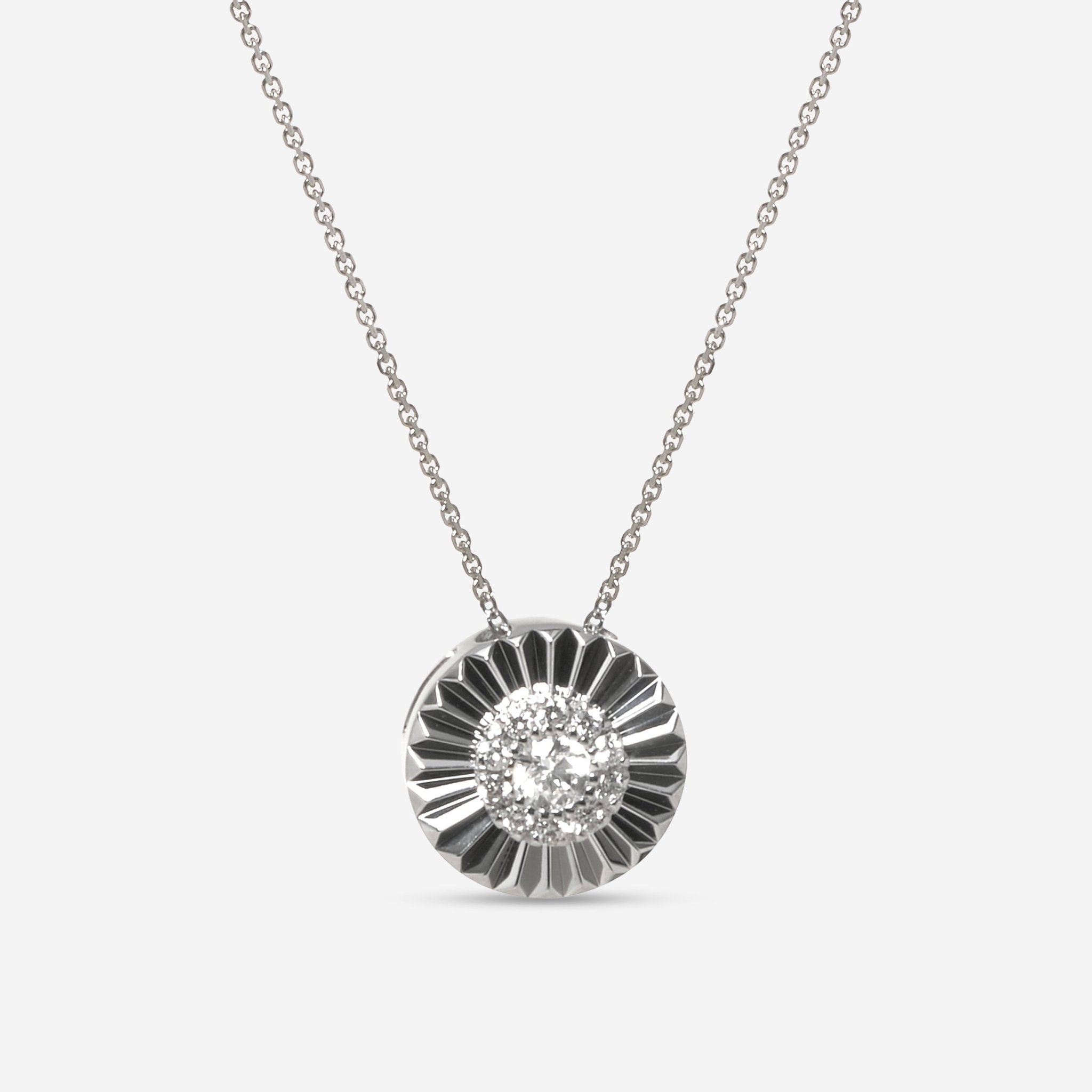 Bliss By Damiani Daisy 18K White Gold, Diamond Pave Pendant Necklace 20070940 - THE SOLIST - Bliss By Damiani