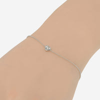 Bliss By Damiani Lumina 18K White Gold, Diamond Heart Chain Link Bracelet 20086547 - THE SOLIST - Bliss By Damiani