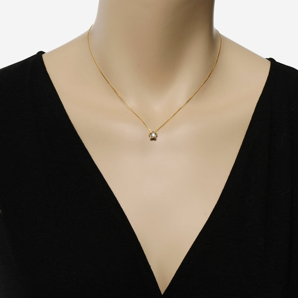 Bliss By Damiani Lumina 18K Yellow and White Gold, Diamond Star Pendant 20086522 - THE SOLIST - Bliss By Damiani