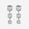 Bliss By Damiani Sole 18K White Gold, Graduating Diamond Dangle Earrings 20086463 - THE SOLIST - Bliss By Damiani