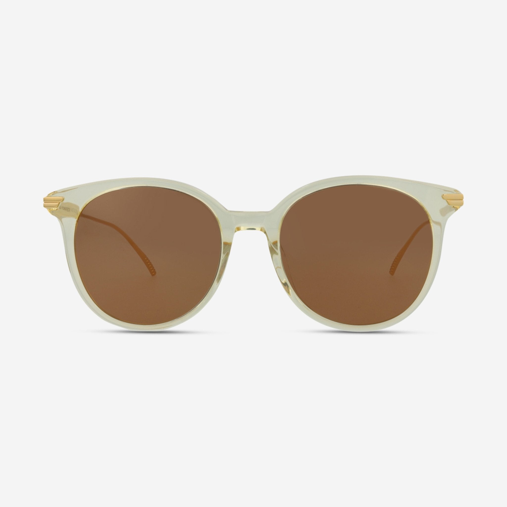 Bottega Veneta Minimalist Round Acetate & Metal Ladies Sunglasses BV1038SA - THE SOLIST - Bottega Veneta