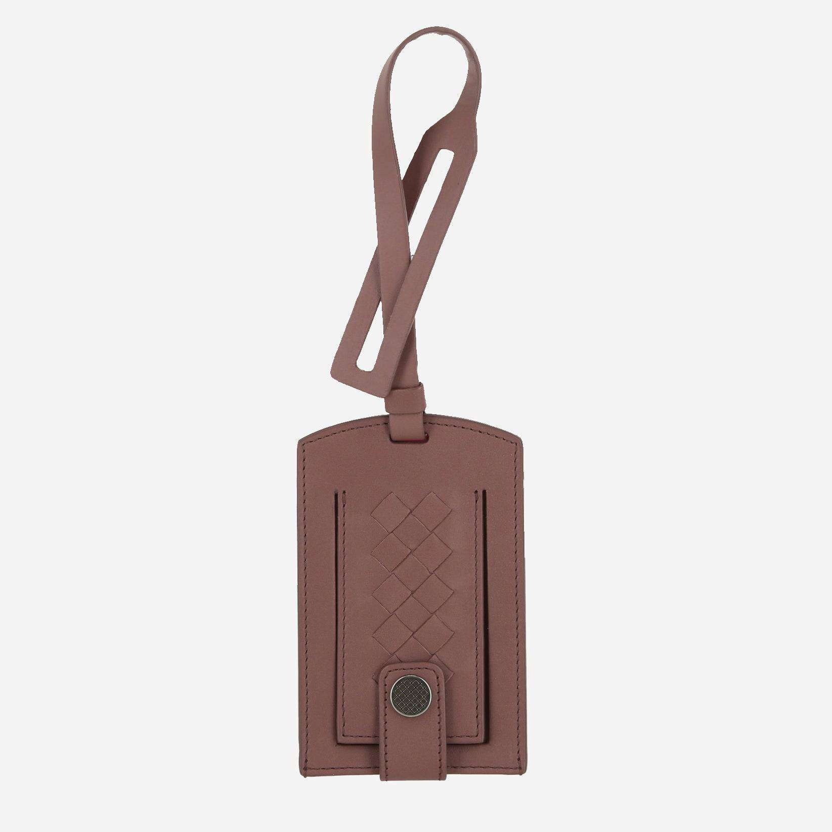 Bottega Veneta Rose Leather Luggage Tag 549578 - Vboc3 - 6679 - THE SOLIST - Bottega Veneta