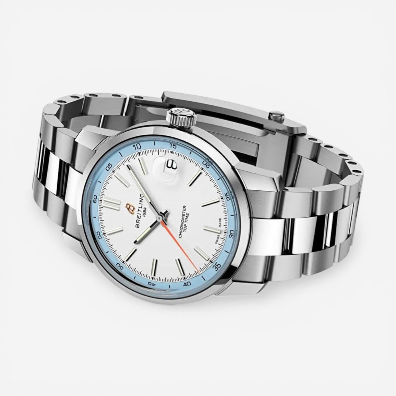 Breitling Top Time B31 Stainless Steel Automatic Men's Watch AB3113281A1A1