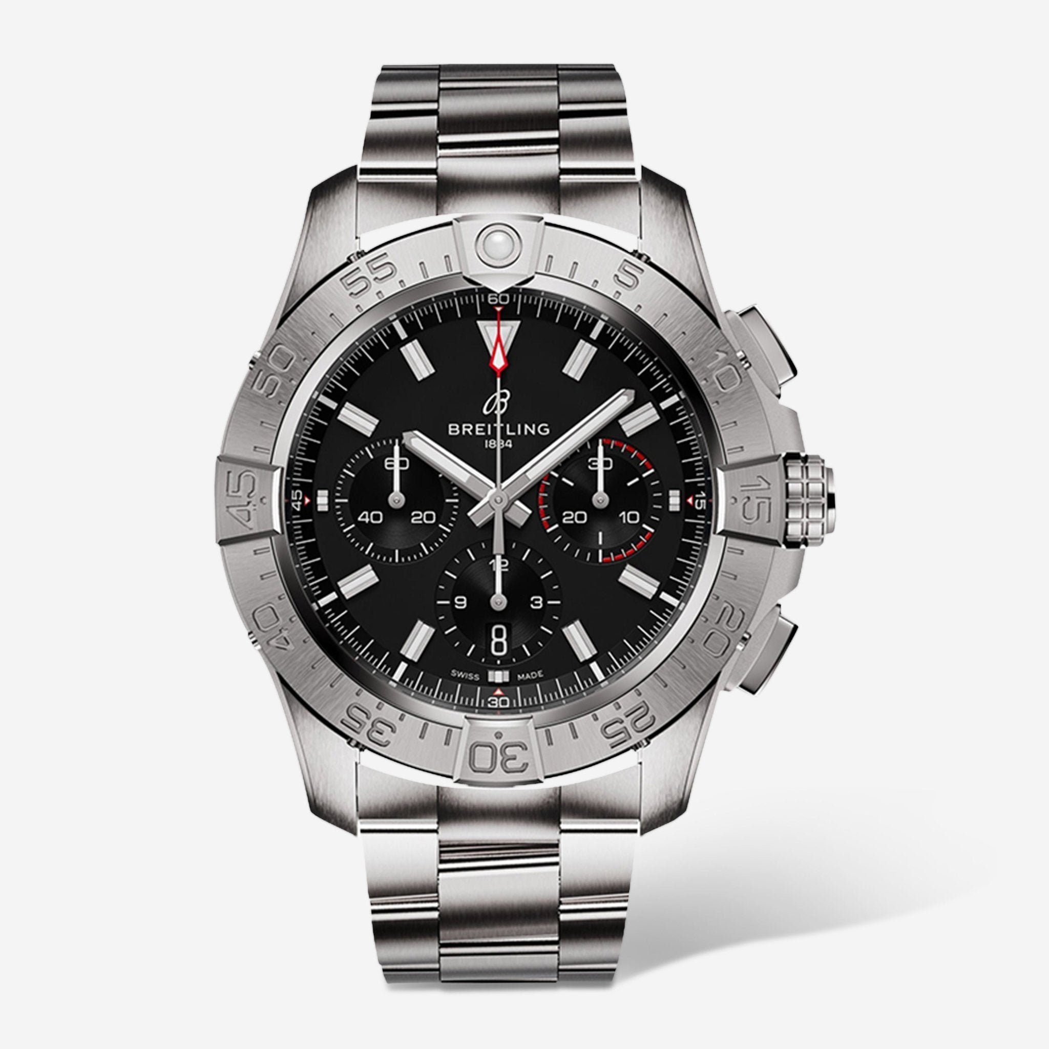 Breitling Avenger B01 Chronograph 44mm Stainless Steel Automatic Men's Watch AB0147101B1A1 - THE SOLIST - Breitling