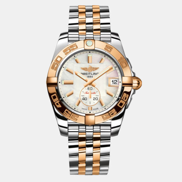 Breitling Galactic Stainless Steel & 18K Rose Gold Automatic Unisex Watch C37330121A1C1 - THE SOLIST - Breitling