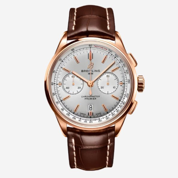 Breitling Premier B01 Chronograph 18K Rose Gold Automatic Men's Watch RB0118371G1P2 - THE SOLIST - Breitling