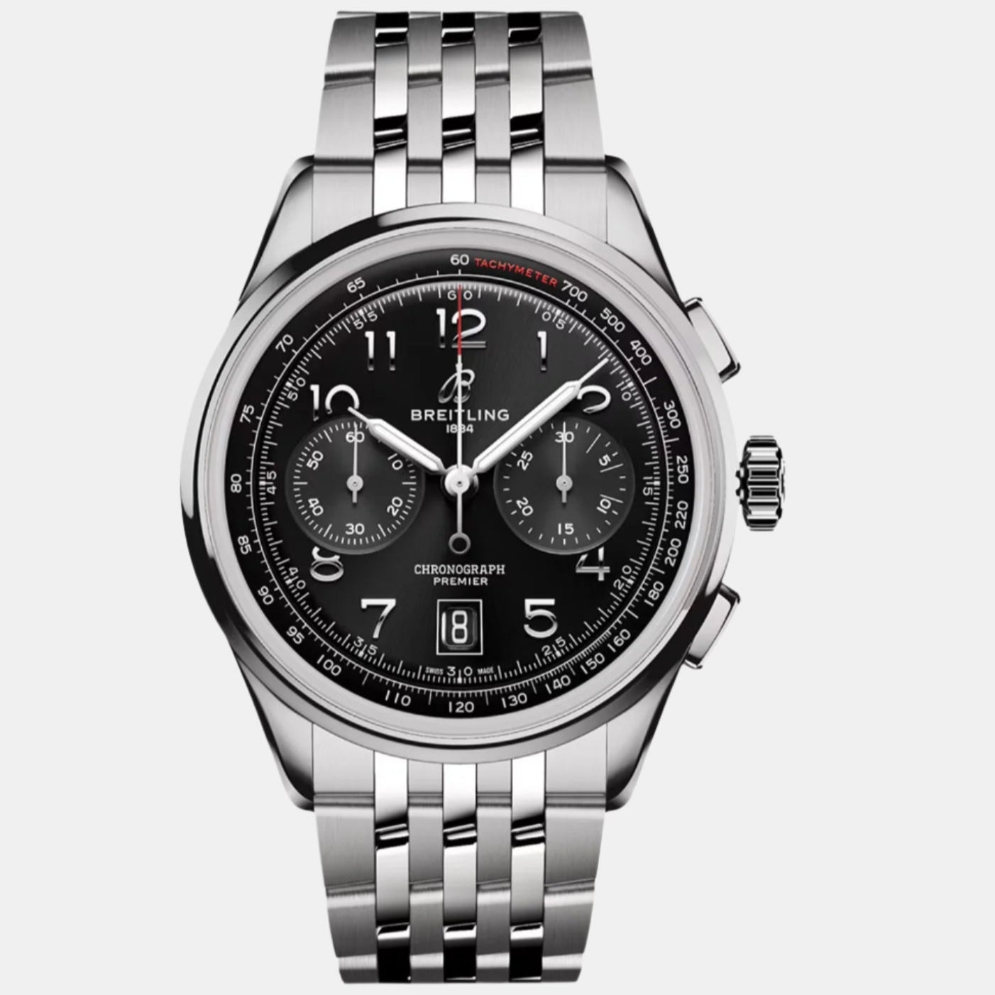 Breitling Premier B01 Chronograph Stainless Steel Automatic Men's Watch AB0145221B1A1 - THE SOLIST - Breitling