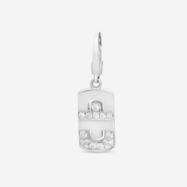 Bulgari 18K White Gold Diamond Charm CN853906 - THE SOLIST - Bulgari