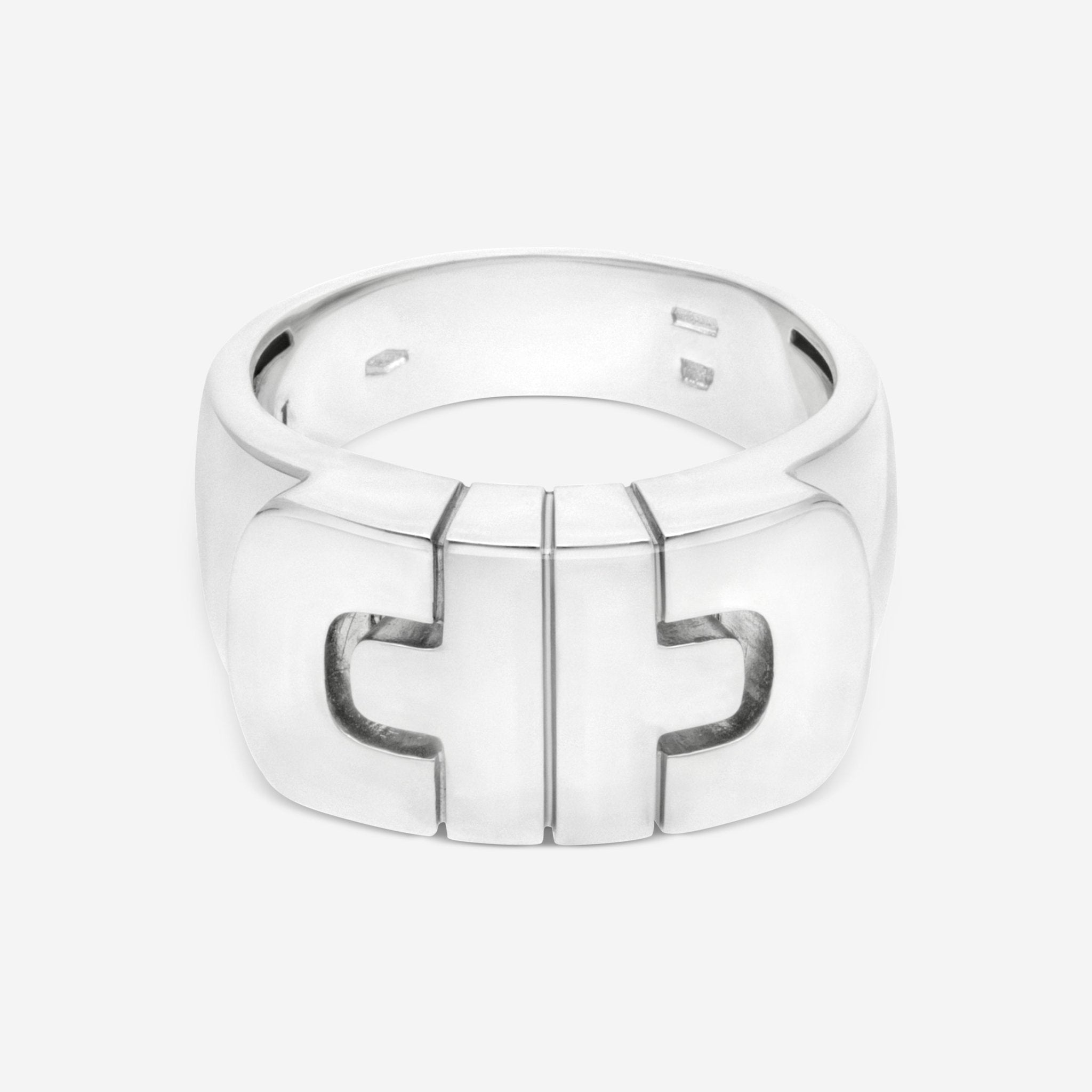 Bulgari 18K White Gold Ring Sz. 10.75 AN853317 - THE SOLIST - Bulgari