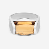 Bulgari 18K White Gold Smoky Quartz Ring Sz. 7 17715324 - THE SOLIST - Bulgari