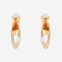 Bulgari 18K Yellow Gold Diamond & Citrine Rubellite Earrings 342365 - THE SOLIST - Bulgari