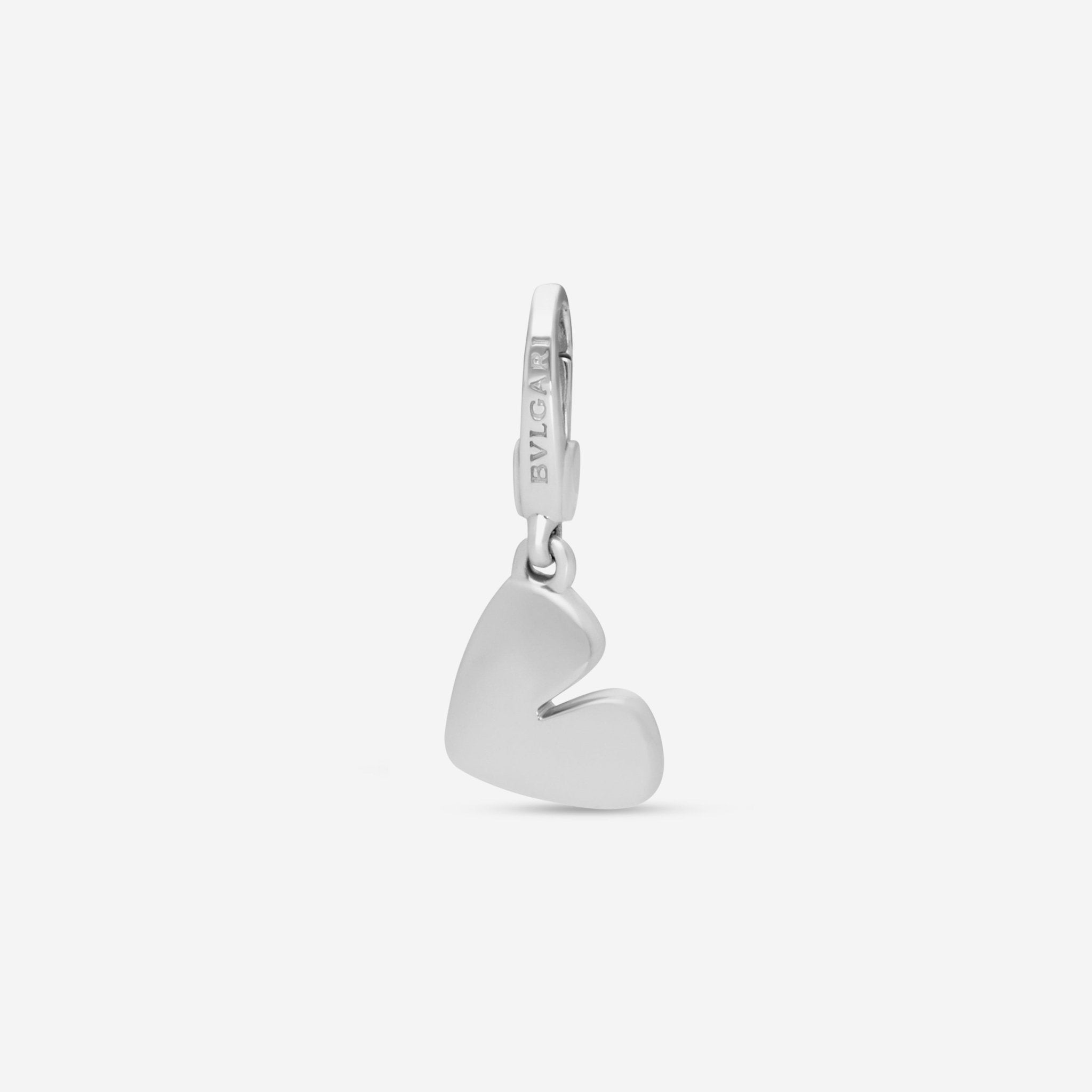 Bulgari Agenda 18K White Gold Heart Charm CN853598 - THE SOLIST - Bulgari