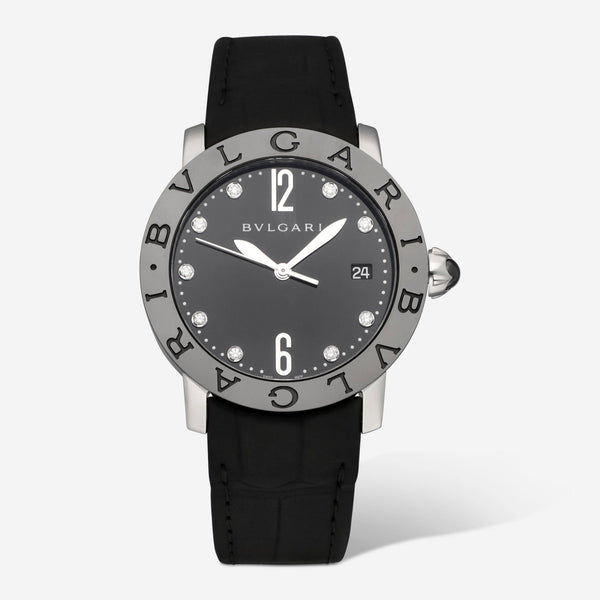 Bulgari Bulgari Black Lacquered Diamond Automatic Ladies Watch 102054 - THE SOLIST - Bulgari