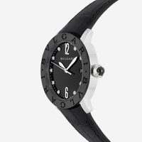 Bulgari Bulgari Black Lacquered Diamond Automatic Ladies Watch 102054