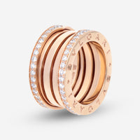 Bulgari B.Zero1 18K Rose Gold Diamond Ring Sz. 5.5 348025 - THE SOLIST - Bulgari