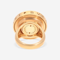 Bulgari B.Zero1 18K Rose Gold Mother of Pearl Ring Sz. 6 355067 - THE SOLIST - Bulgari