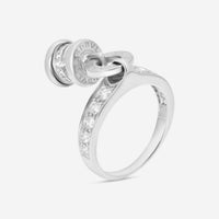 Bulgari B.Zero1 18K White Gold Diamond Charm Dangling Ring Sz. 6 AN853924 - THE SOLIST - Bulgari