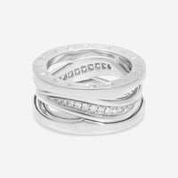 Bulgari B.Zero1 18K White Gold Diamond Ring Sz. 5.5 355197 - THE SOLIST - Bulgari