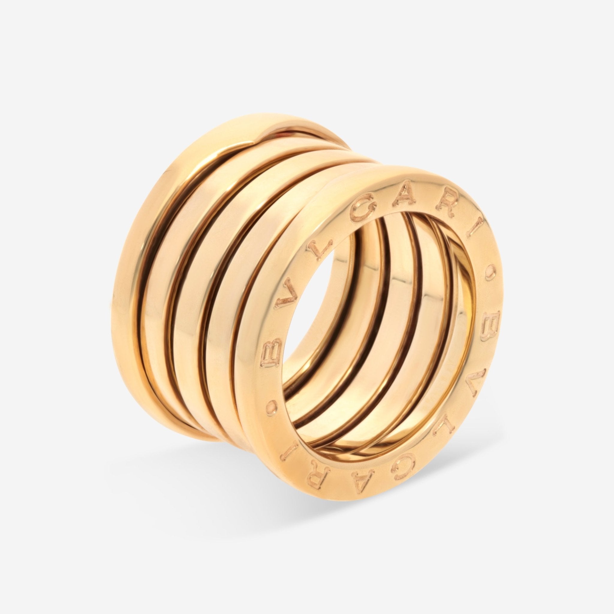 Bulgari B.Zero1 18K Yellow Gold Five Band Ring Sz. 4.25 83265211 - THE SOLIST - Bulgari