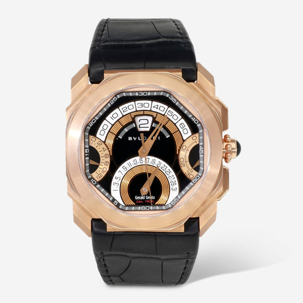 Bulgari Octo 18K Rose Gold Quadri Retro 43mm Automatic Men's Watch 101837 - THE SOLIST - Bulgari