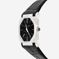 Bulgari Octo Finissimo Black Dial Extra Thin Platinum Manual Wind Men's Watch 102028 - THE SOLIST - Bulgari