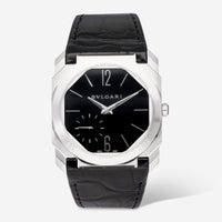 Bulgari Octo Finissimo Black Dial Extra Thin Platinum Manual Wind Men's Watch 102028 - THE SOLIST - Bulgari