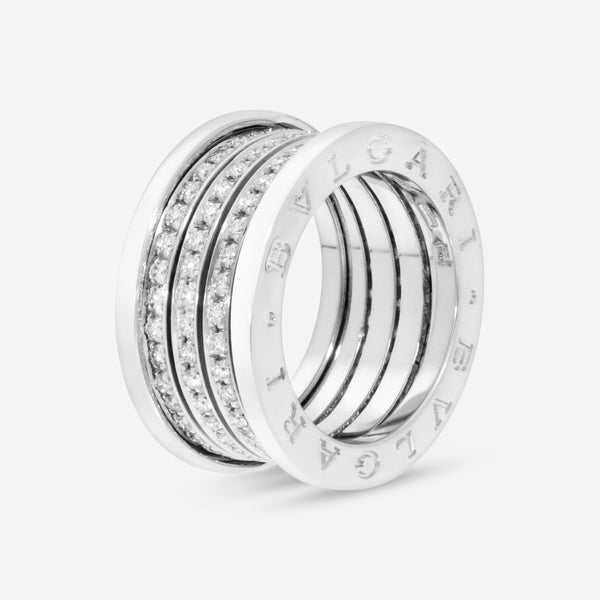 Bulgari Parentesi 18K White Gold Diamond Ring Sz. 6.25 343484 - THE SOLIST - Bulgari