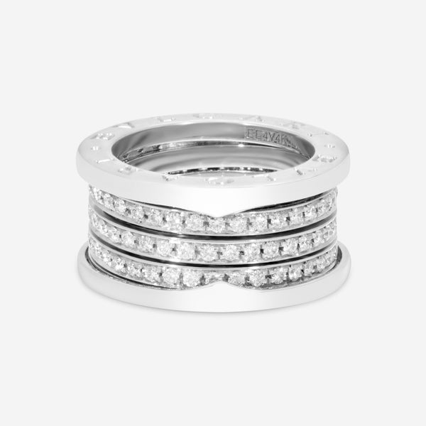 Bulgari Parentesi 18K White Gold Diamond Ring Sz. 6.25 343484 - THE SOLIST - Bulgari